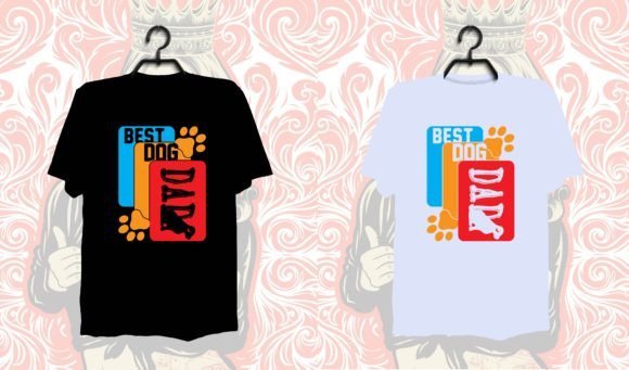 Best Dog Dad T-Shirt Design: Vector Tee Files