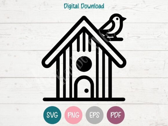 Birdhouse Bird House SVG Cut File Guide