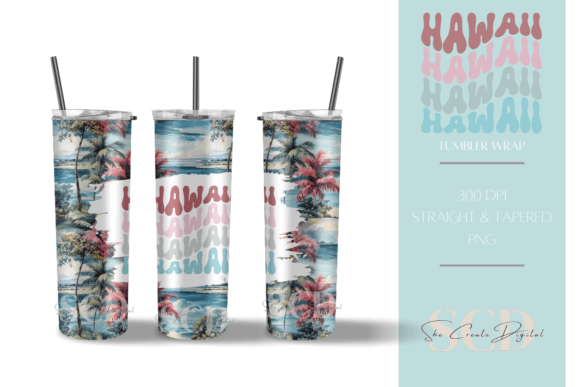 Elevate Your Sublimation Projects with a Premium Hawaii Tumbler Wrap Design