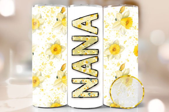 Evaluating the Nana Spring Flowers Tumbler Wrap PNG for Professional Sublimation