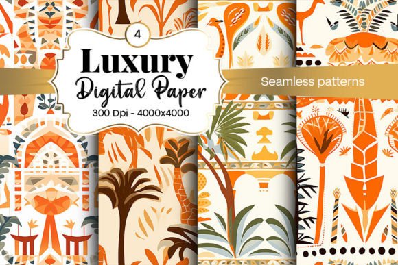 Floral Digital Paper Seamless Patterns for Creators