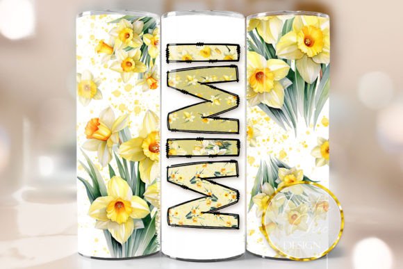 Mimi Daffodils Tumbler Wrap Flowers PNG: Integrating Floral Sublimation Assets into Production Workflows