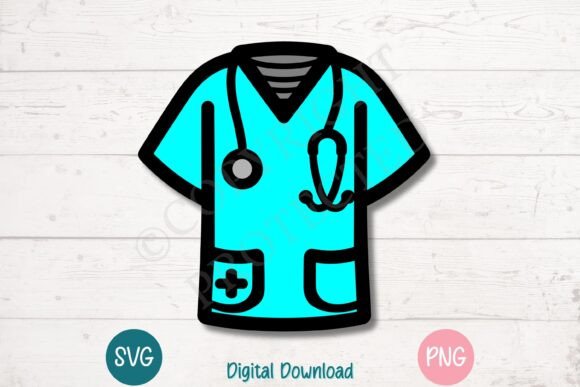 Nurse Medical Scrubs SVG Cut File: Creative Projects for Healthcare Heroes