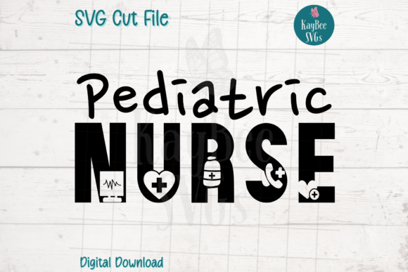 Pediatric Nurse SVG Cut File for Creative Projects