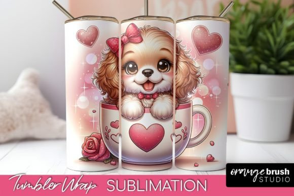 Skinny Tumbler Wrap Dog Sublimation PNG Design Guide
