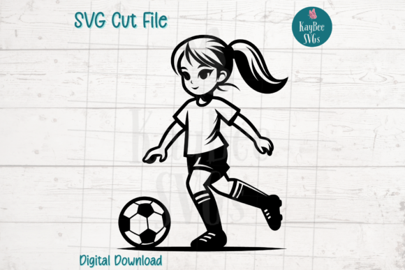 Soccer Girl SVG Cut File: Creative Projects for All