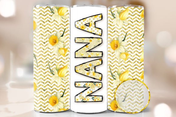 Spring Floral Nana Tumbler Wrap PNG Design Guide