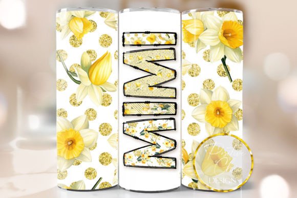 Spring Flowers Mimi Tumbler Wrap PNG: Strategic Asset for Drinkware Customization